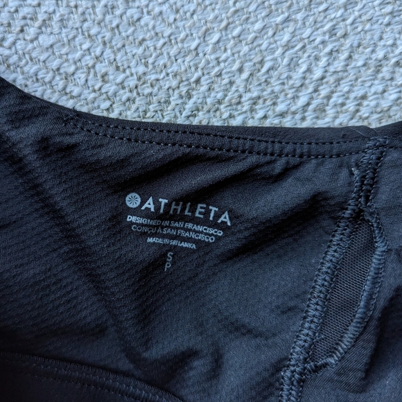 Athleta Elation v-neck crop d-dd black small - Picture 4 of 6